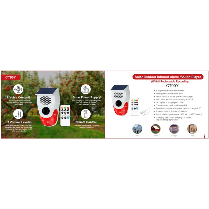 Watchdog Alarm 110v 220v 12v Radar Boat Barking Sensor Detector RL-300D ARD51