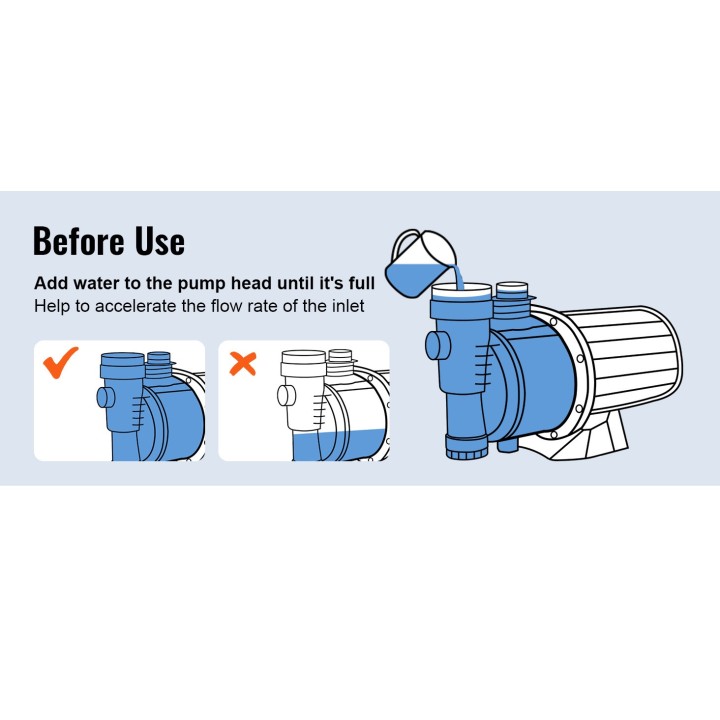 Unità Booster Pompa 1300 W Serbatoio a pressione 4200 L/h Irrigazione 45 m Aspirazione 8 m 220 V
