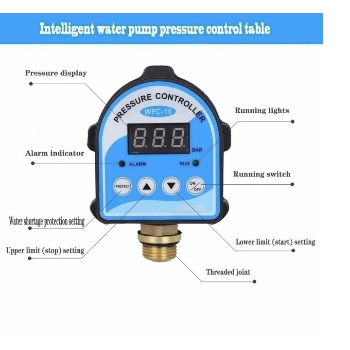 Controleur de pression iWPC-10 interrupteur alimentation pompe eau de cuve manque eau a sec