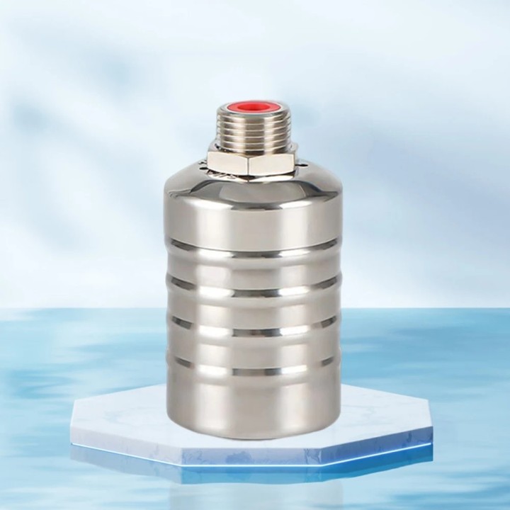 Válvula de bola flotante de acero inoxidable 1/2 Control nivel agua flotador impermeable ahorro