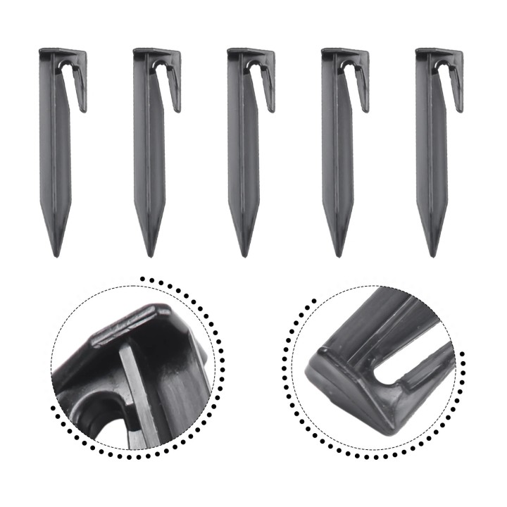 100 PCS Pointes de Délimitation en Plastique pour Tondeuse à Gazon Robot,
