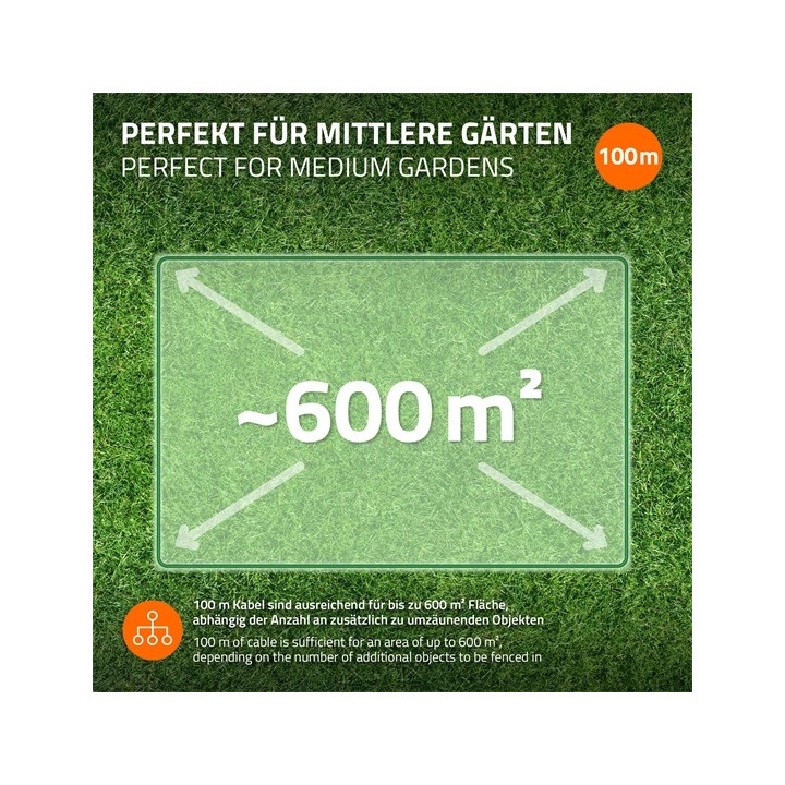Cable delimitation 2.7mm 100m tondeuse gazon robot gardena bosch husqvarna automower worx imow
