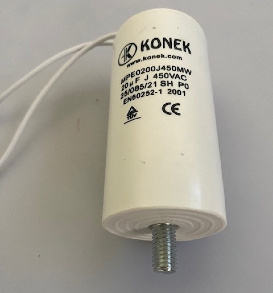 Condensateur fil 20uf 20mf 20 mf uf micro farad cbb60 450v cable