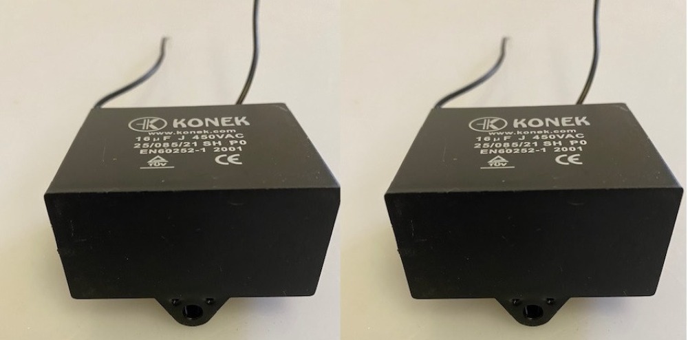 Condensatore metallizzato CBB61 250v per ventilatore da soffitto a motore 500VAC 16uF 16mf jr international - 4