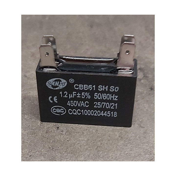 kondensator CBB61 450V 1.2UF tifoz tifoz kondensator vëllim kapacitoreve 2uF