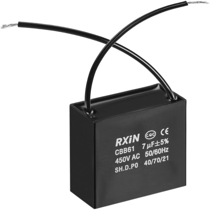 Kondensator 7uf 7µf 7µf uf Mikrofarad 450v cbb61 500v ac rechteckiger Lüftermotor 50/60Hz