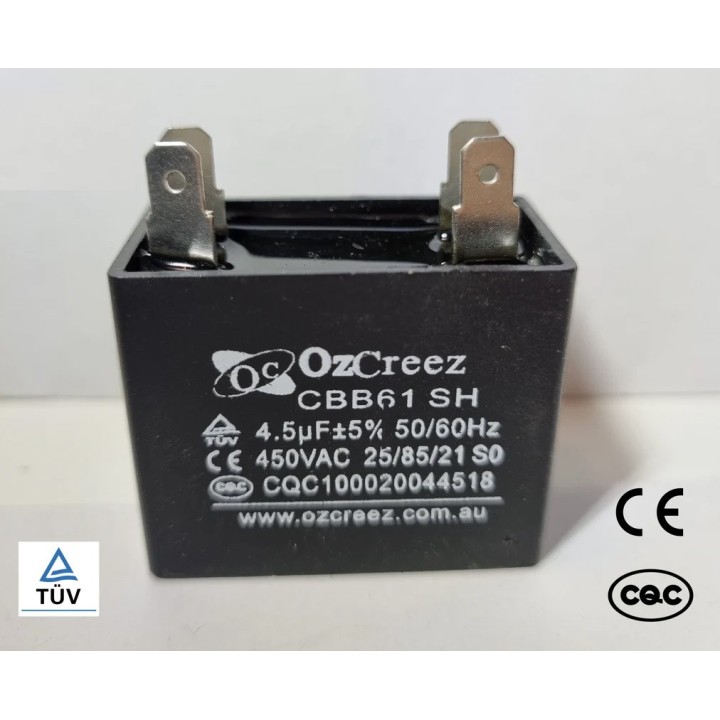 CBB61 Metallized Capacitor for Motor Start-up Ceiling Fan 500VAC 4uF