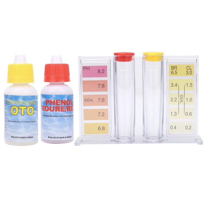 Kit de test de qualité de l'eau PH chlore Combo ine, testeur de piscine, boîte de test eau jaccusi