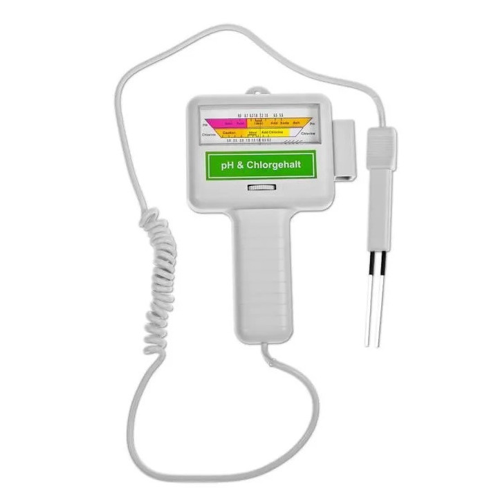 Testeur electronique de ph et chlore controle mesure test eau te01 — free download