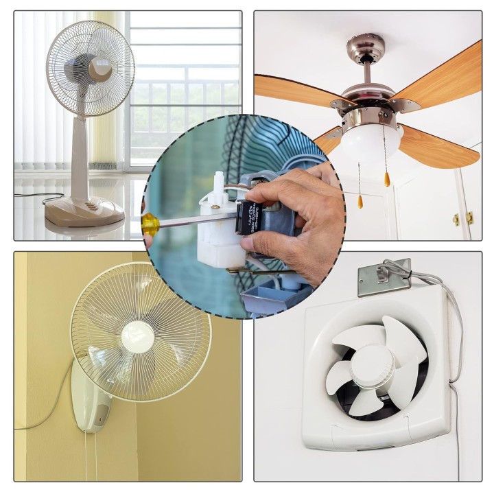 Condensatore metallizzato CBB61 per ventilatore da soffitto con avviamento motore 500VAC 2,4uF