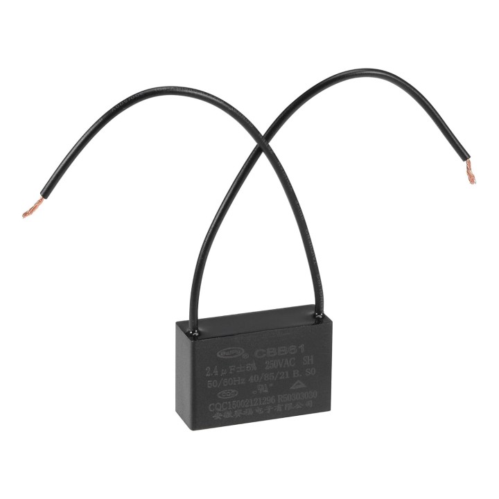 Condensador metalizado CBB61 para ventilador de techo de arranque de motor 500VAC 2.4uF