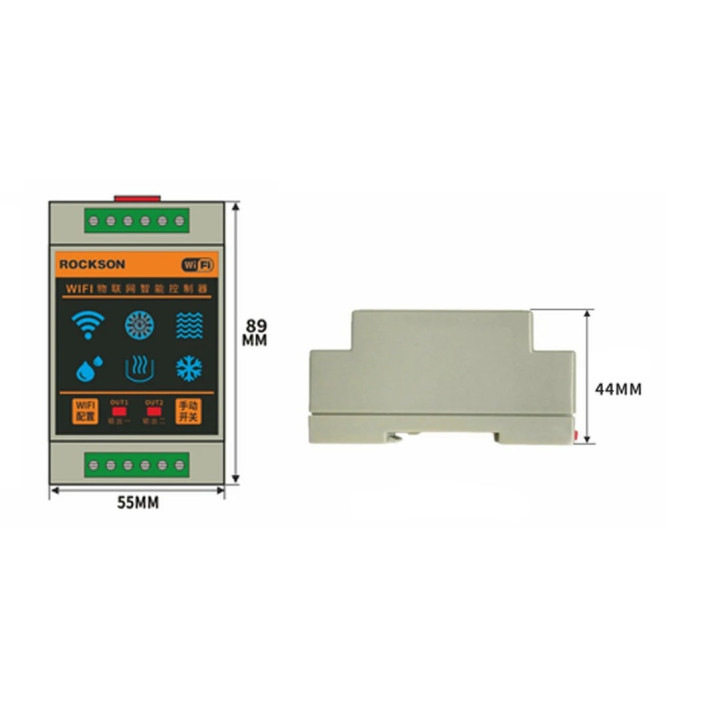 Controleur niveau d eau bas haut cuve bassin WF96L 5 sondes wifi relais 220v coupure pompe surpresseur