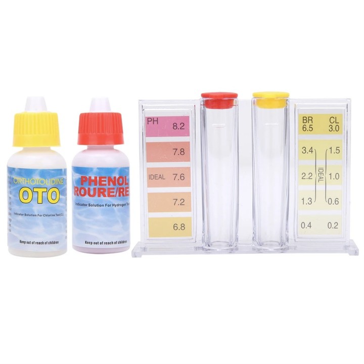 PH-Chlor-Combo-Testkit für die Wasserqualität, Schwimmbadtester, Jaccusi-Wassertestbox