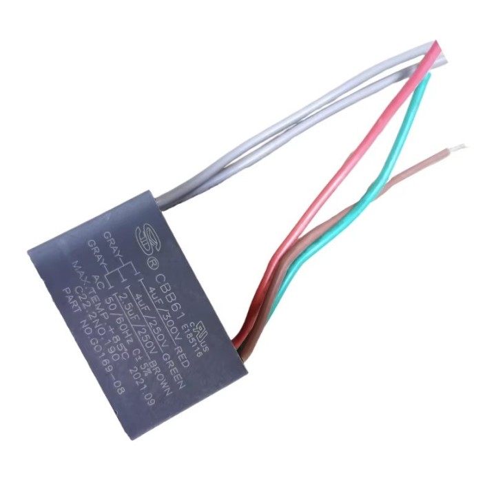 CBB61 Kondensator 0,75UF + 1,25UF Motor Deckenventilator 0,75MF + 1,25mf