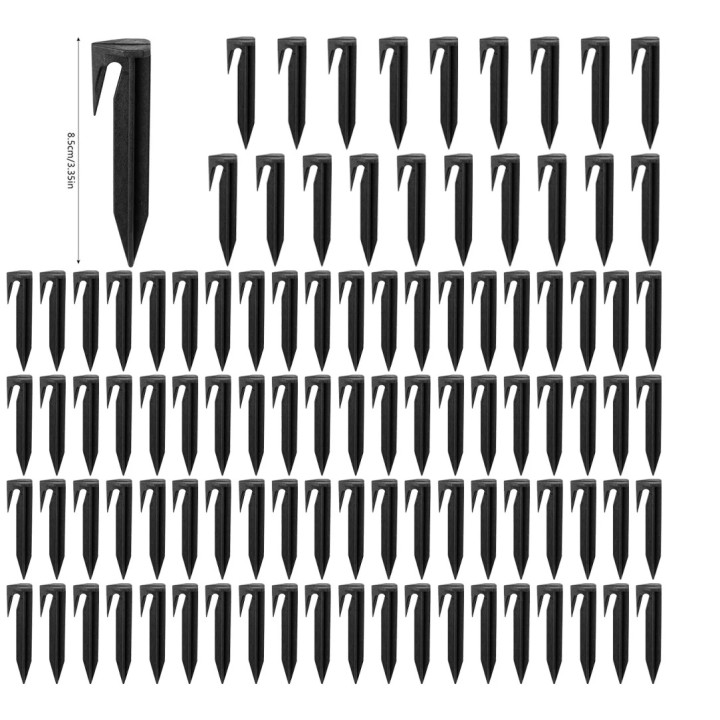 600 PCS Pointes de Délimitation en Plastique pour Tondeuse à Gazon Robot,