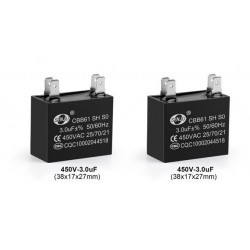 CBB61 450V 3UF air conditioning blower fan start capacitor capacitance inserts