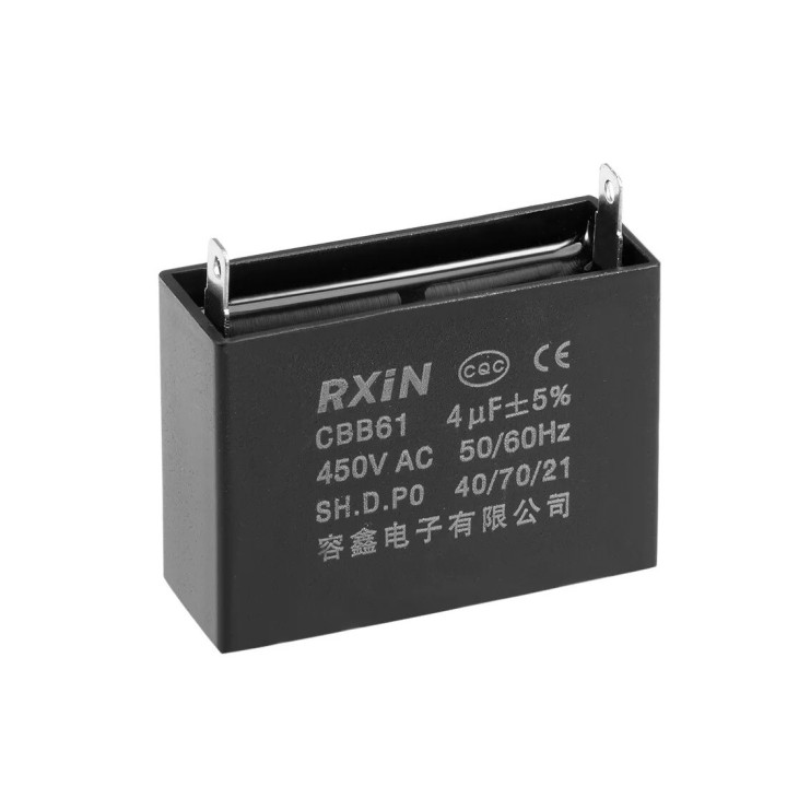 CBB61 Metallized Capacitor for Motor Start-up Ceiling Fan 500VAC 4uF