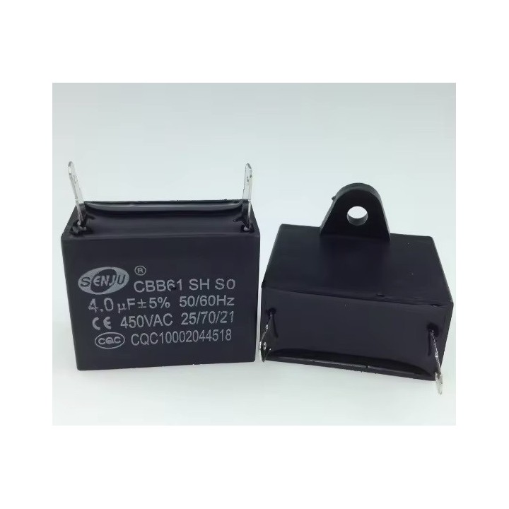 CBB61 Metallized Capacitor for Motor Start-up Ceiling Fan 500VAC 4uF