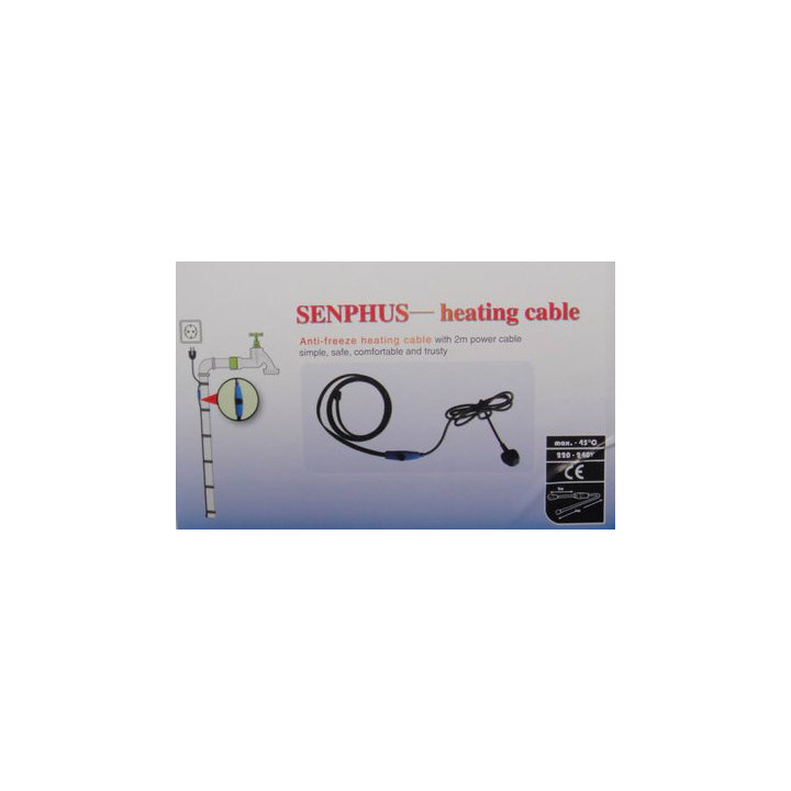 Anticongelante cable eléctrico cable de 2m shpt-2m tubo de calefacción con termostato manguera de agua jr international - 7