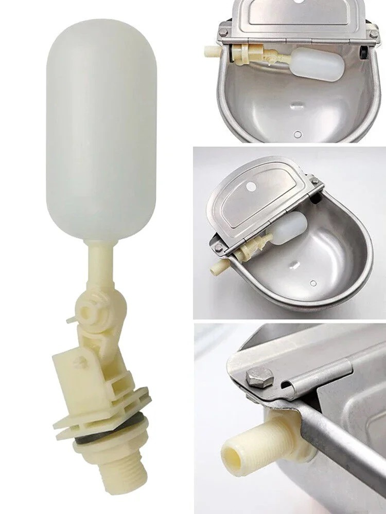 2 Grifo con válvula de bola flotante, Control de nivel de agua 1/2, resistente al agua con flotador