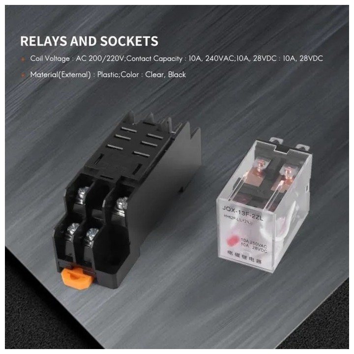 Relais 220vac 2 no nc kontakte 10a unter 220vac elektrisches relais sicherheitstechnik elektrisches relais