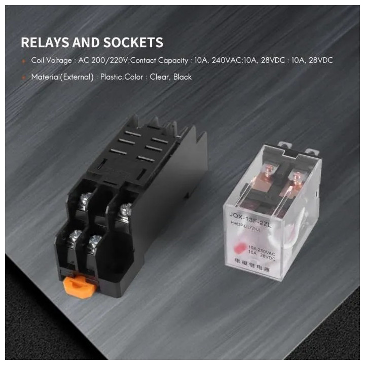 Relais 220vac 2 no nc kontakte 10a unter 220vac elektrisches relais sicherheitstechnik elektrisches relais