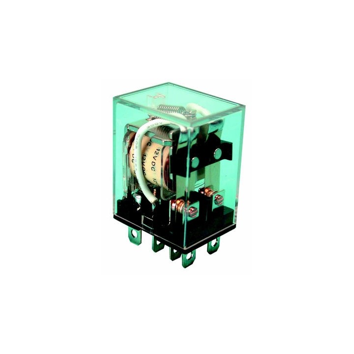 Relais 12vdc 2 no nc kontakte 10a unter 220vac elektrisches relais sicherheitstechnik elektrisches relais velleman - 1