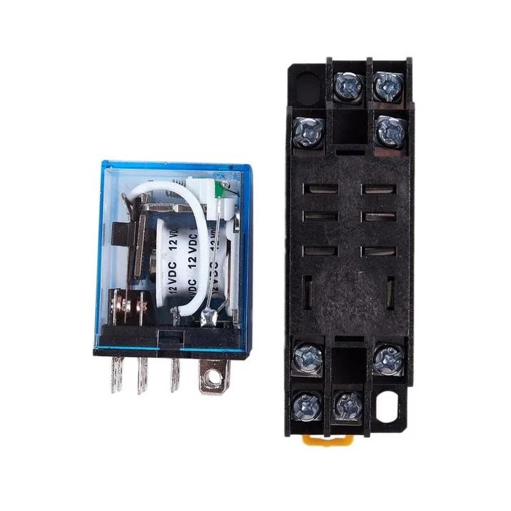 Relais 12vdc 2 no nc kontakte 10a unter 220vac elektrisches relais sicherheitstechnik elektrisches relais