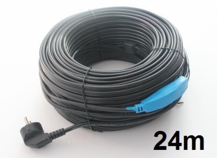 Antifreeze electric heating cable cord 24m shpt-24m pipe frost protection with water hose thermostat jr international - 5