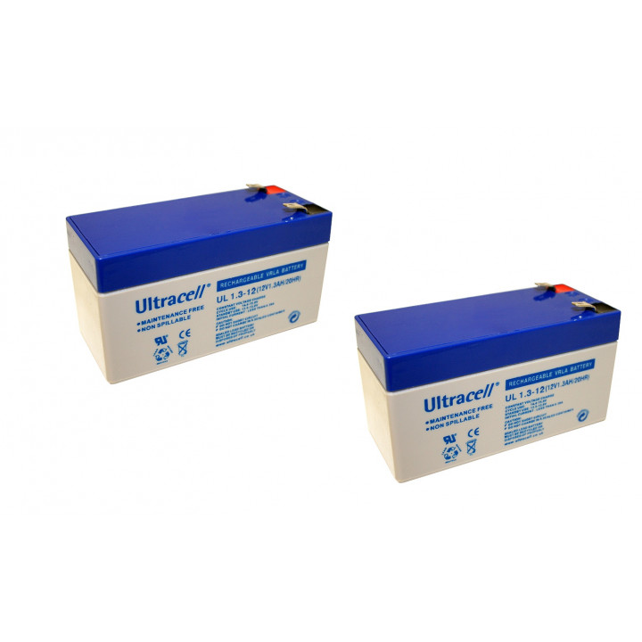 2 bateria recargable 12v 1.2a 1,2ah ul1.3 12 pila seca acu plomo gel 1.3ah acumulador wp1.2 12e jr  international - 1