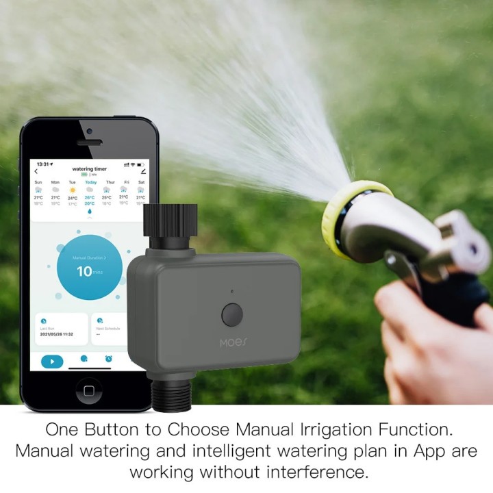 copy of WiFi Bluetooth Programador de agua Temporizador de apagado Controlador de jardín Asistente de Google Alexa SmartLife