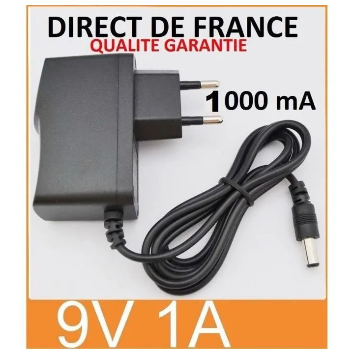 Adattatore di alimentazione 110v 220v a 9v 1a 5,5 x 2,1 millimetri jack convertitore