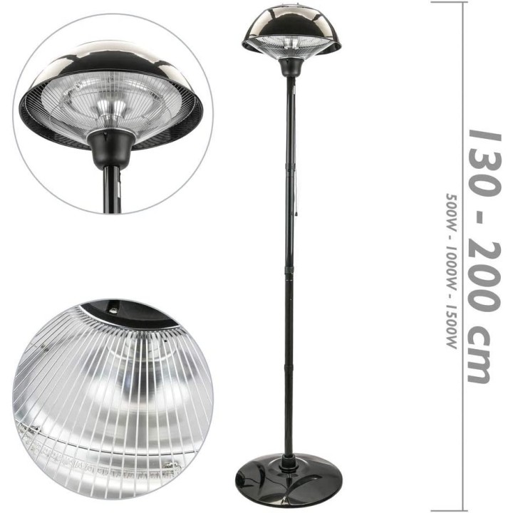 Riscaldamento a piede Radiatore interno esterno bar ristorante terrazza 425mm 1000w 1500W 2000w 220v