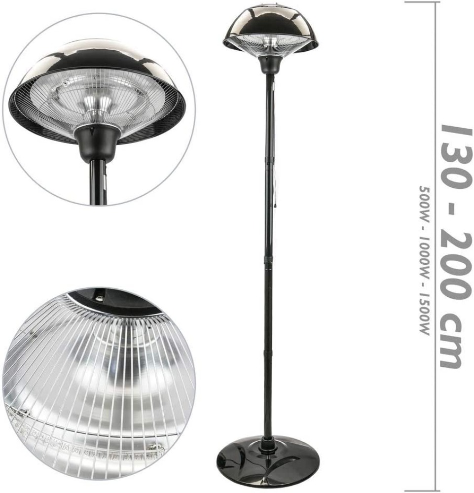 Riscaldamento a piede Radiatore interno esterno bar ristorante terrazza 425mm 1000w 1500W 2000w 220v