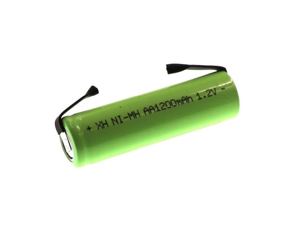 Ni mh batterie 1.2v 600mah mit lotfahnen
