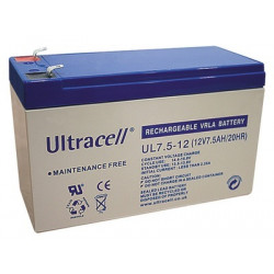 Bateria recargable 12v 7.5ah accu plomo gel solar accumulador estanco 6a 6,5ah 7ah 7.2ah 7.5a apc - 1