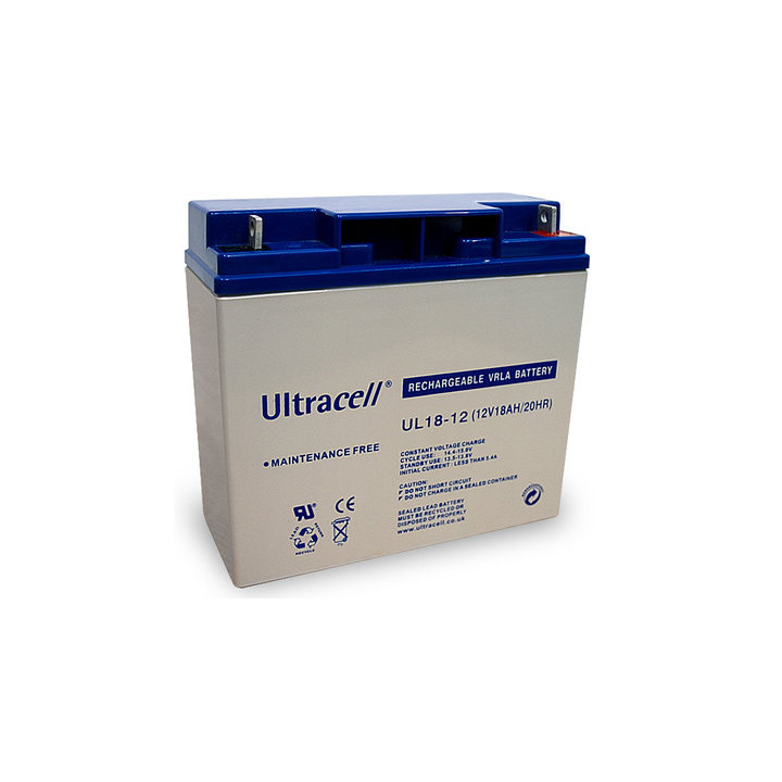 Bateria recargable acumulador 12v 18ah 12v 15 17a 17ah 18a acu solar plomo gel 18a ultracell - 1