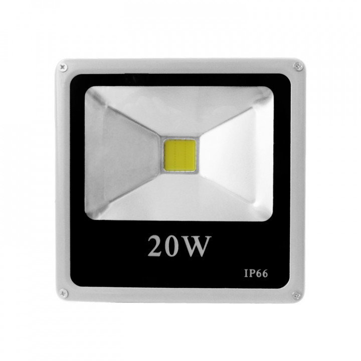 Proiettore led spot light 20w bianco freddo smd 110v 220v lampada da esterno ip65 jr international - 2
