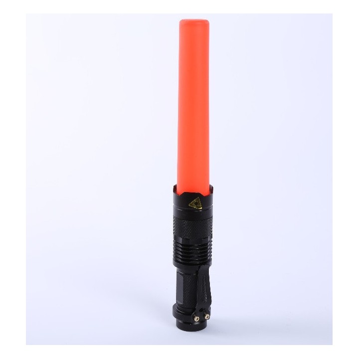 Baton lumineux 26cm torche Eclairage led lumiere rouge circulation route aeroport