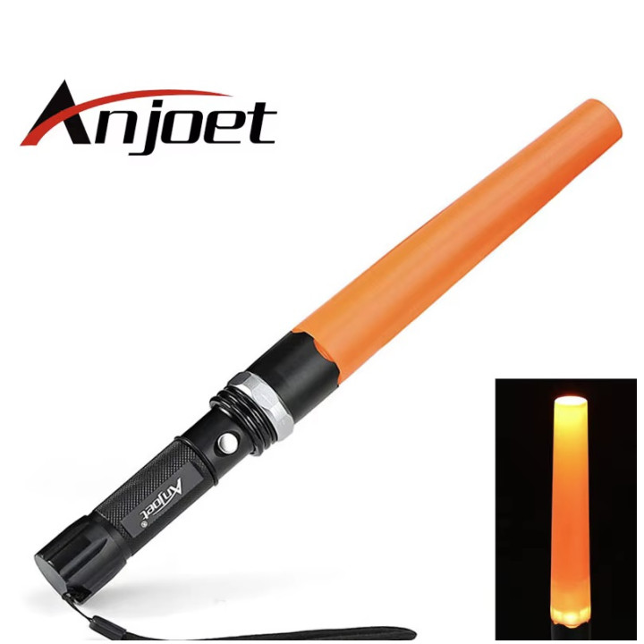 Baton lumineux 26cm torche Eclairage led lumiere rouge circulation route aeroport