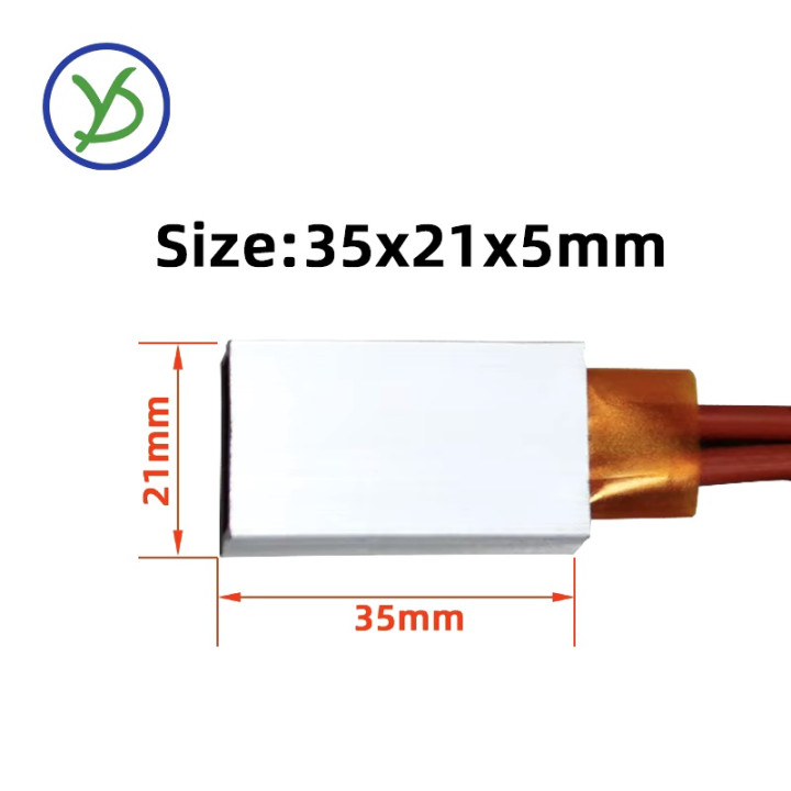 5 Termistor de aluminio PTC para maletero cámara elemento calefactor 30w 220v 80 grados 35x20x5mm
