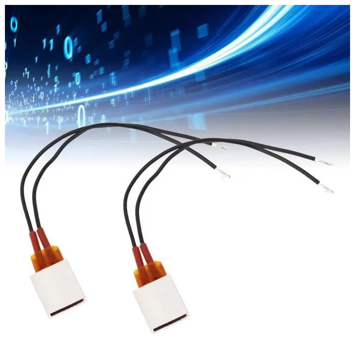 5 Termistor de aluminio PTC para maletero cámara elemento calefactor 30w 220v 80 grados 35x20x5mm