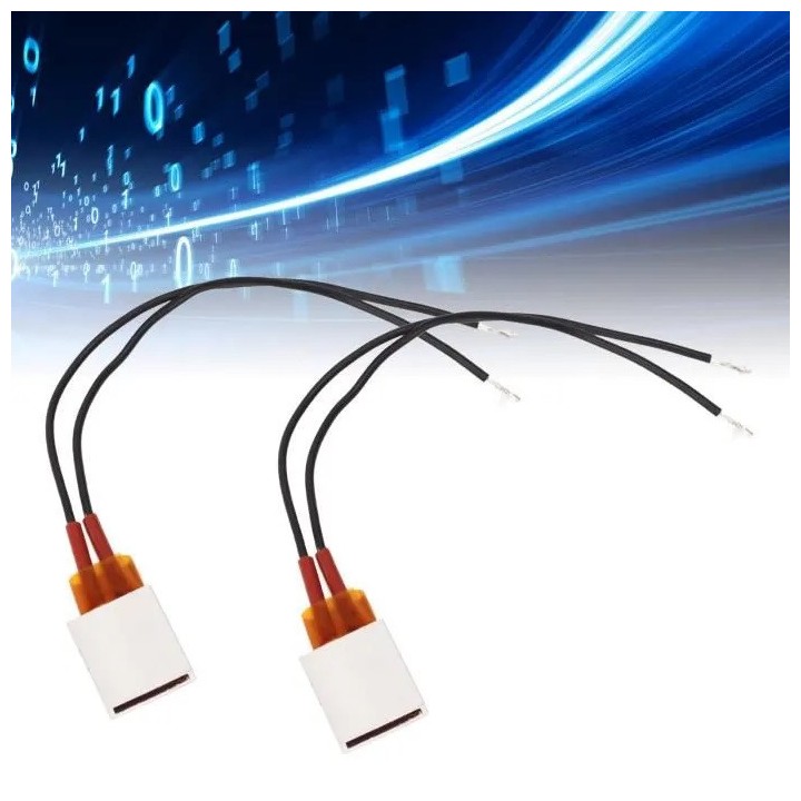 5 Termistor de aluminio PTC para maletero cámara elemento calefactor 30w 220v 80 grados 35x20x5mm