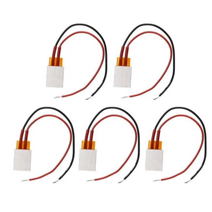 5 Termistor de aluminio PTC para maletero cámara elemento calefactor 30w 220v 80 grados 35x20x5mm