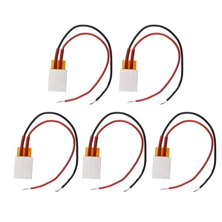 5 Termistor de aluminio PTC para maletero cámara elemento calefactor 30w 220v 80 grados 35x20x5mm