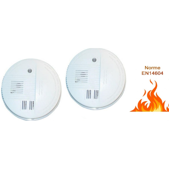 2 detector de humo electronico 9vcc + zumbador (lx98) detector alarma incendio autonomo deteccion humo electronico jr internatio