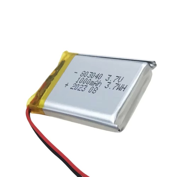 Rechargeable lipo battery akku 3.7v 1000mah accumulator accu Li-polymer helicopter airplane 803040