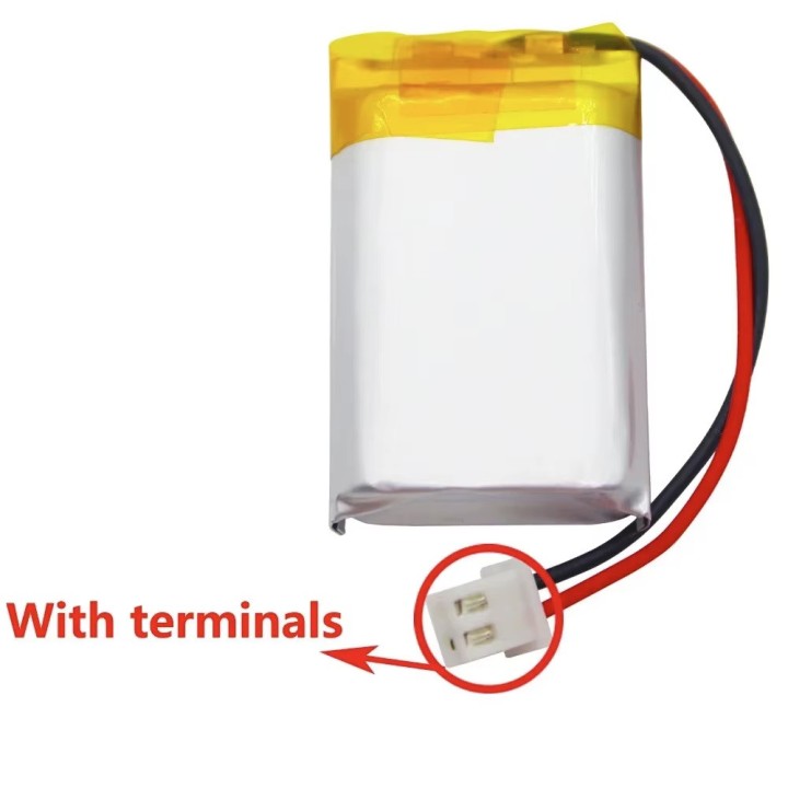 Batería de litio LIPO Ion Polímero Litio PCB 1200mAh 3.7v recargable 802540 con terminal
