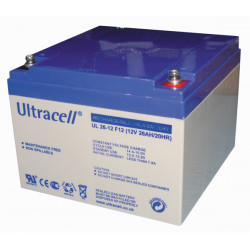 Rechargeable battery 12v 26ah ultracell - 1