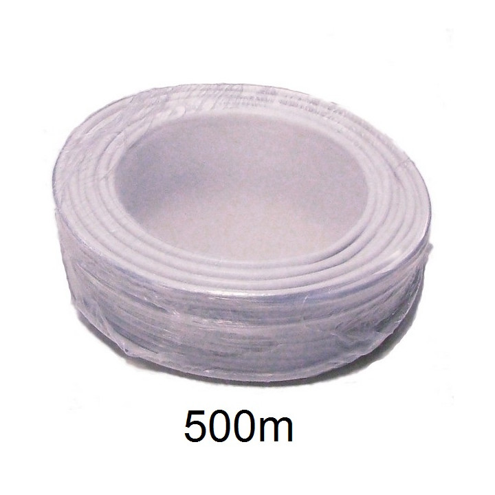 500m sheathed flexible cable, 10x0.22 ø5.5mm, white, 100m for alarm system installation phone cable fire alarm cable signal cabl